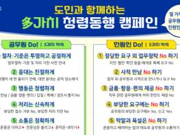 경북도, 도민과 함께하는 多가치 청렴동행 캠페인 펼쳐 기사 이미지