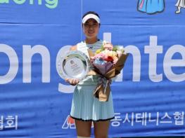 안동시청 정보영, 안동 국제테니스대회서 단․복식 동반 준우승 쾌거 기사 이미지