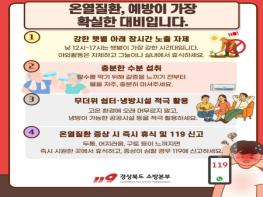 경북소방, 온열질환 구급활동 전년보다 23.9% 감소 기사 이미지